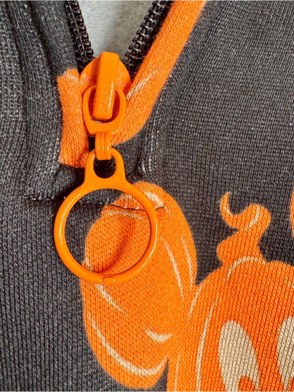 NWT Disney Her Universe Mickey Mouse Pumpkin Jack-O-Lantern 1/4 Zip Pullover XXL - Picture 5 of 13